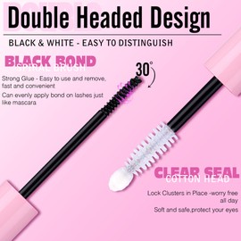 2pcs Bond and Seal Lash Glue for Eyelash Clusters Lash Cluster Glue Strong Hold Lash Bond and Seal Waterproof Cluster Lash Glue by Ruairie