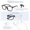 Cyxus Blue Light Blocking Glasses Square Computer Eyewear Clear Lens
