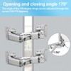 CYNNXIA 2 PCS 170 Degree Cabinet Hinge Kitchen Cupboard Doors