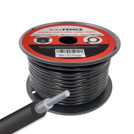 RiteFENCE Electric Fence Double Insulated Underground Hard Cable (328Ft, 12-1/2Gauge)