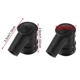 TorSor 5 Pack Spark Plug Boot Terminal Kit Rubber Cap Distributor Connector with Spring Replacement for M.C 5 Ignition Coil Wire 2 Stroke 4500 5200 5800 45CC 52CC 58CC Gas Chainsaw Garden Tool