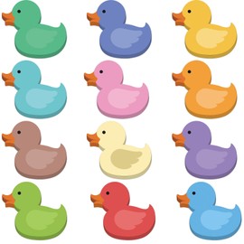 12 Pcs Duck Sticky Notes Small Duck Shaped Note Pads Colorful Animal Self Sticky Post Notes Cute Duck Memo Sticky Tabs for School Office Home Stationery Supplies Party Favors