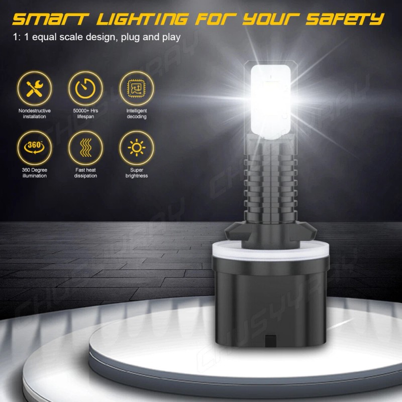 CHUSYYRAY For GMC Sierra 1500 1999-2002 Combo 6x 6500K LED