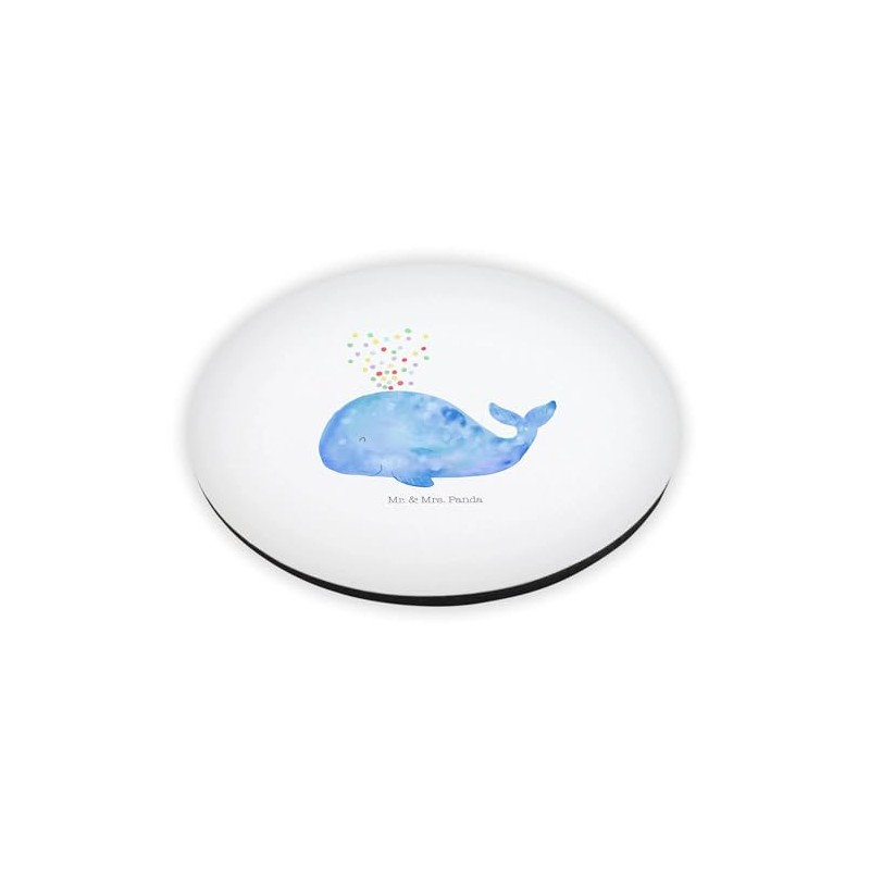 Mr. & Mrs. Panda Round Whale Confetti - Gift, Whiteboard