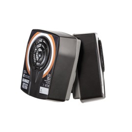 DEWALT Respirator A2P3 R D Combination Filter (Pack of 2) provides protection in workplaces that have high incidences of fine dust, lead, silica, MDF particles, or other forms of industrial pollutent