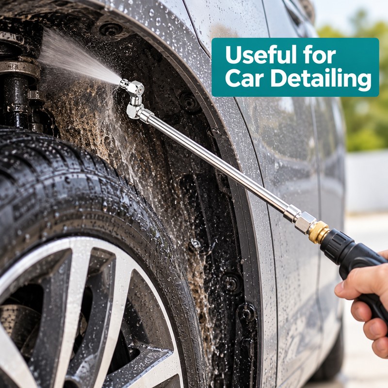 360° Dual Swivel Cleaning Wand with 1/4 in Quick Connect