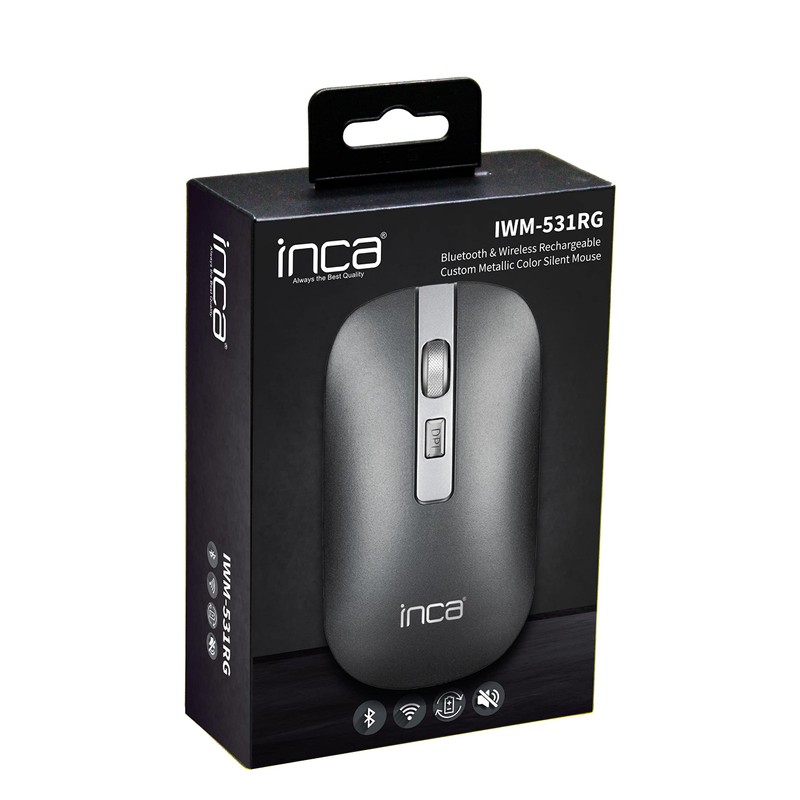 Inca IWM-531RG mouse Wireless Bluetooth Optical 1600 DPI Wireless wireless