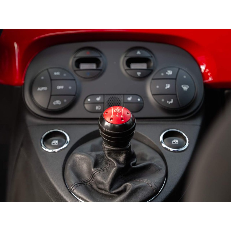 CravenSpeed Shift Knob for Fiat 500 Abarth 2007-2020 (Red (5-Speed))