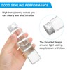 PATIKIL 50ml Plastic Test Tubes with Screw Caps, Set of