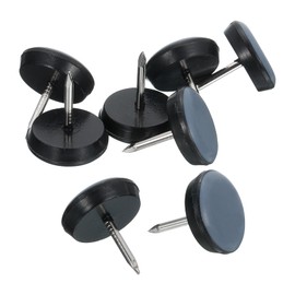 sourcing map 8Pcs Nail on Furniture Sliders, 3/4"(19mm) Round Furniture Glides Sliders, Chair Furniture Glides Pads, Chair Leg Protector Pads Furniture Pads for Sofas, Cabinets, Light Blue