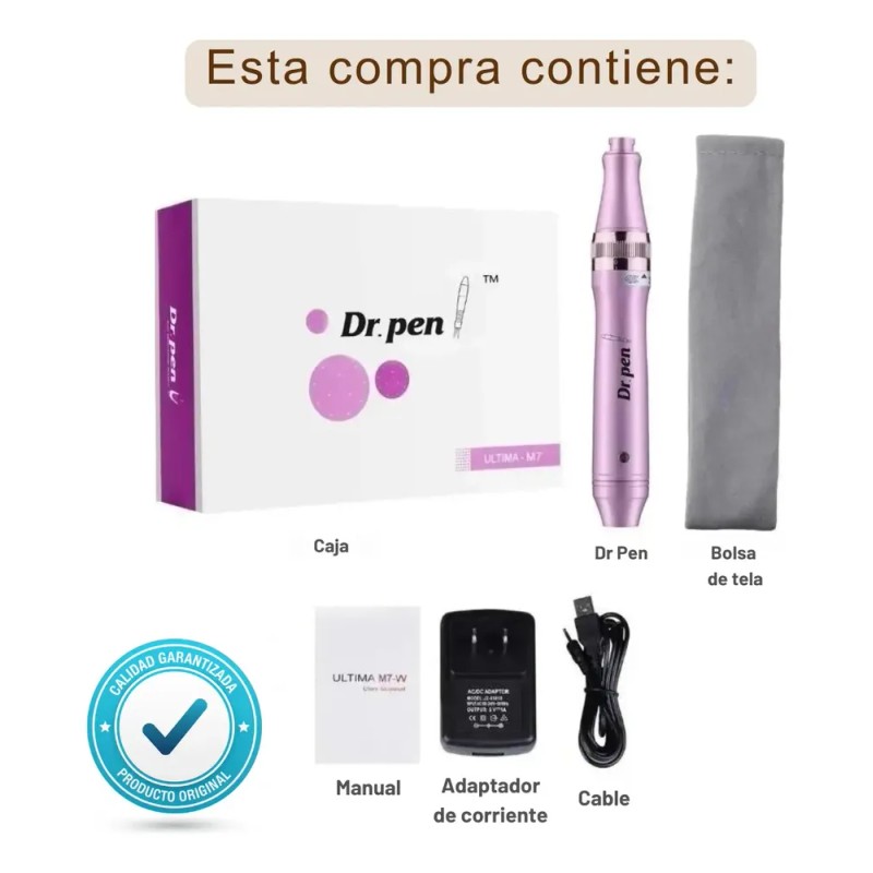 Dr. Pen M7-w Inalambrica Dermapen Microagujas Pluma Facial