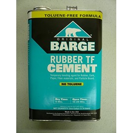 Barge Original Rubber TF Cement by Quabaug Corp -1 Gallon- Shoe Glue Toluene Free
