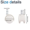 INCREWAY 5Sets White Nylon Wheel Casters, Chair Wheel Replacement Universal
