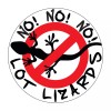 Ms. Carita by Safe Truck No Lot Lizard Decal Sticker 5" Diameter - D412