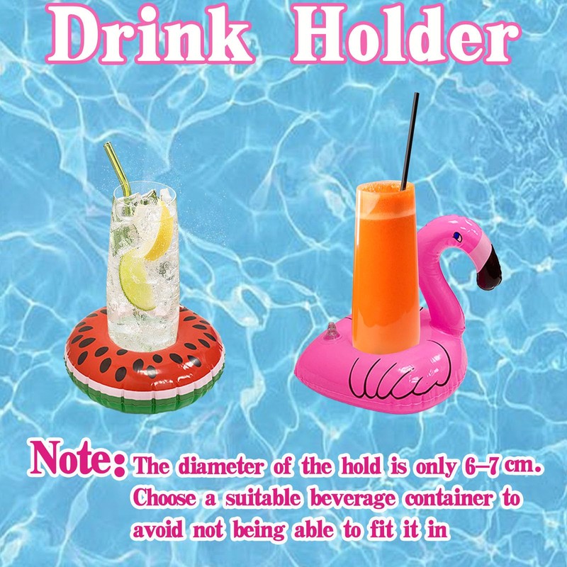 2 Pack Pool Inflatables for Adults, 4-in-1 Inflatable Pool Floats