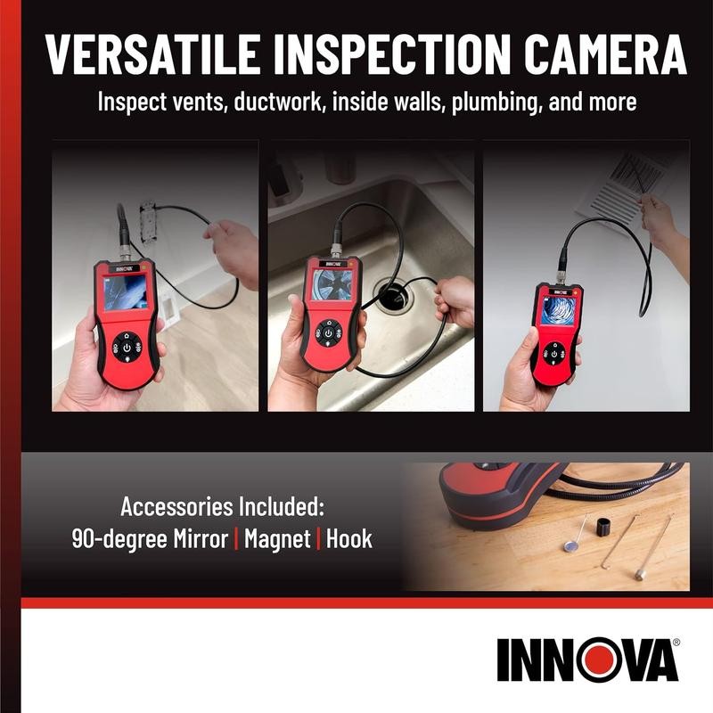 Innova 3380 Borescope Inspection Camera - Handheld 2.7" LCD with