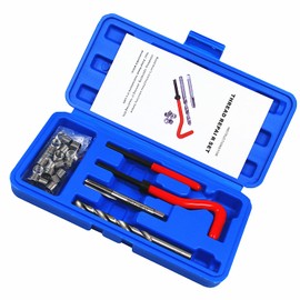 BestsQ Pack of 25 Thread Repair Kit Drill Helicoil Repair Kit Compatible Hand Tool Set for Car Repair Size: M8 x 1.0