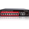 STEAMEMO PoE+ Switch, 8 Port Managed PoE Ethernet Switch(8 POE