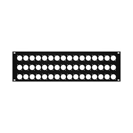 Elite Core RP3U-48D Rack Panel with 48 D-Series Punch-Outs, 3U