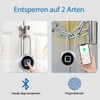 eLinkSmart Long Padlock 45 mm with Fingerprint Phone App Weatherproof