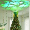 Glooglitter St. Patrick's Day Tree Topper Hat with Projector Large