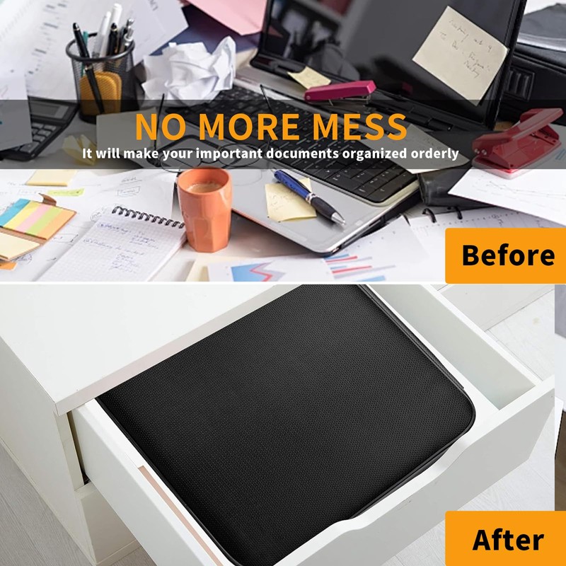 BOZHOUGG ® Fireproof Document Box with Lock - Waterproof Home