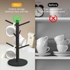 SUEOUX Kaffeetassenhalter, Tassenhalterbaum mit 6 Asthaken, Tassenständer Tassenhalter stehend für
