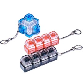 Goalife Keyboard Fidget Toy Fidget Keyboard Keychain Keyboard Clicker Fidget Toy Stress Relief Keyboard Fidget Clicker（3 Pieces）