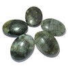 crystalmiracle Beautiful Lot of 5 Labradorite Worry Stones Wellness Crystal