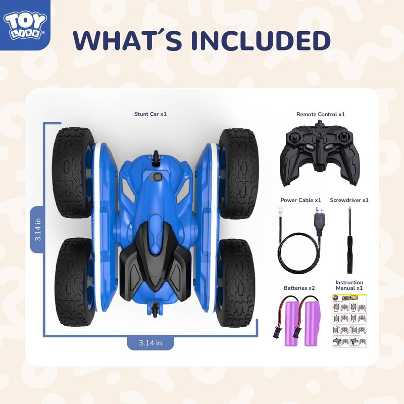 TOY Life Kids Stunt Remote Control Car 2.4G HZ Remote