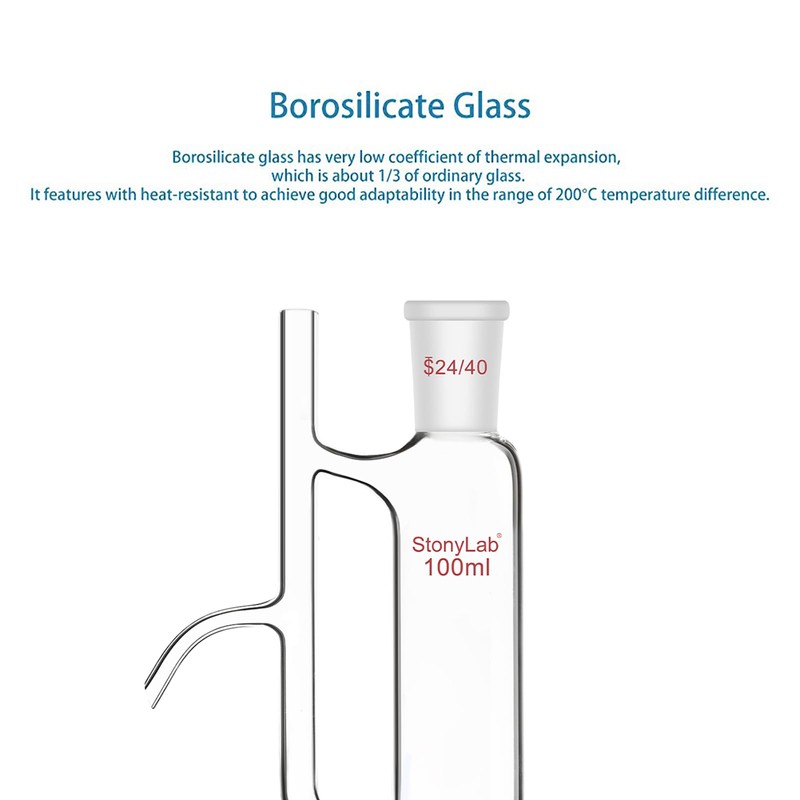 stonylab Water Oil Receiver Separator with 24/40 Lab Supply, 100