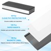 PATIKIL Magnetic Label Holder 3" x 0.5" with Paper Inserts,