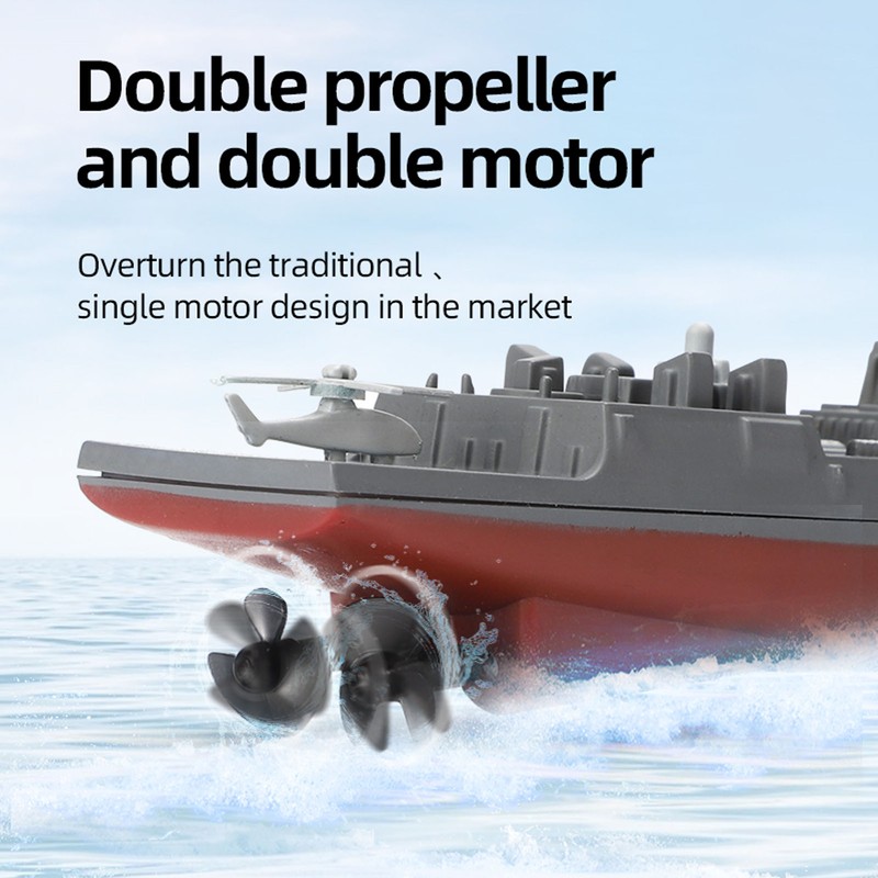 2.4GHz Remote Control Mini Boat Simulation Remote Control Warship Water