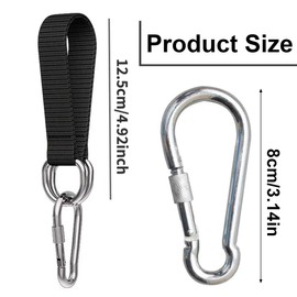 SIRLOMU Pack of 2 Hammock Attachment, Tree Swing Strap, Swing Hanging, Nylon Portable Swing Kit, Tear-Resistant Suspension Hanging Strap with 2 Carabiners for Swing Hanging Chair