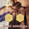 ROMANTIC WORK Gold Plated Knot Earrings Sterling Silver Mini Knot