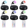 Hortsun 6 Pieces Battery Operated Spotlights Indoor LED Wireless Spotlight