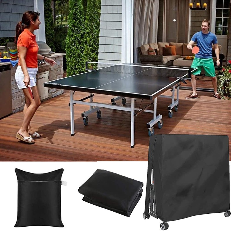 BOSKING Patio Table Tennis Table Cover 210D Waterproof Indoor Outdoor