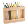 NICENEEDED Wooden Straw Holder Dispenser for Counter, Straw Organizer for