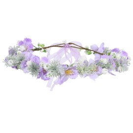 AWAYTR Leaf Flower Crown Garland Headpiece - Hair Floral Wreath Adjustable Flower Headbands for Bridal Wedding Festival Party Flower Leaves Crown