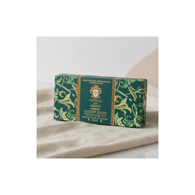 Fiorentino Soap Vetiver and Argan 3 x 125 g