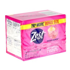 Zest Pack of 6 Zest Indulgence Deodorant Bar Soap Bars Lush Orchid & Almond