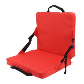 Outdoor Chair Cushion Portable Comfortable Oxford Cloth Foldable Stadium Seat Cushion Red