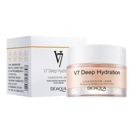 Crema Facial Bioaqua V7 Deep Hydration Translucida Hidrata Todo Tipo De Piel