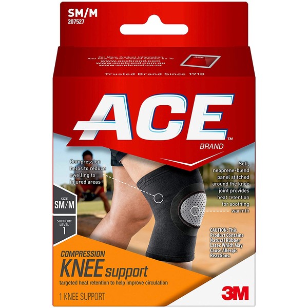 ACE Elasto-Preene Knee Support, Small/Medium, Black (545864)