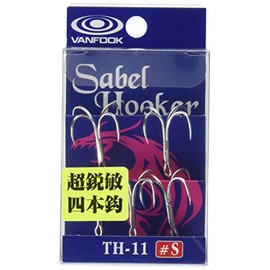 VANFOOK(ヴァンフック) サーベルフッカー TH-11 【四本針】 #M シルバー