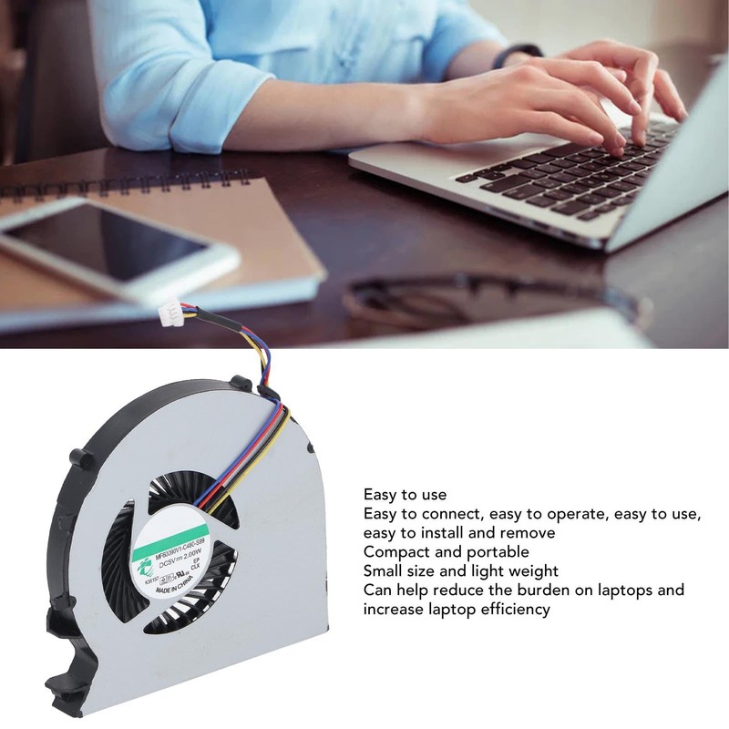 Dpofirs Replacement Laptop CPU Cooling Fan for Probook 450 455