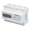 7 Digit LCD Electric Energy Meter 35mm DIN Rail Mounting