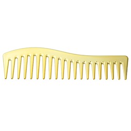 VOCOSTE Wide Tooth Hair Comb Multifunctional Tangle Relief Dressing Comb Style Comb Plastic Gold Tone