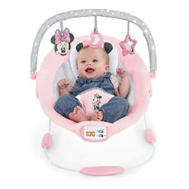 Mecedora Bright Starts Minnie Mouse Rosa Vibrador Melodia