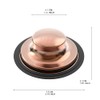 Kitchen Sink Stopper, 3-1/2 inch Universal Sink Plug Cover for